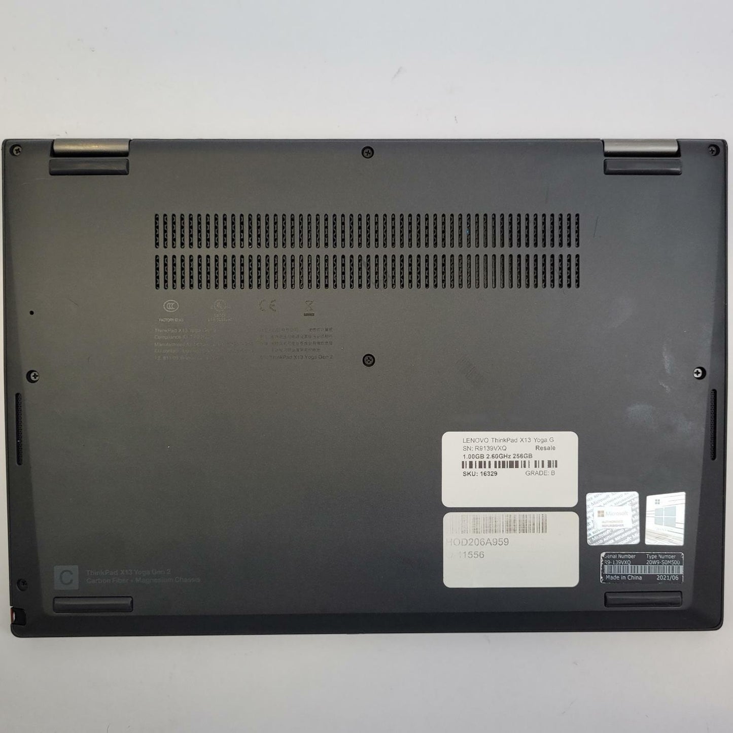 LENOVO ThinkPad X13 Yoga G2 Win 11 i5-1145G7 8GB RAM 256GB NVME | Grade B | 2