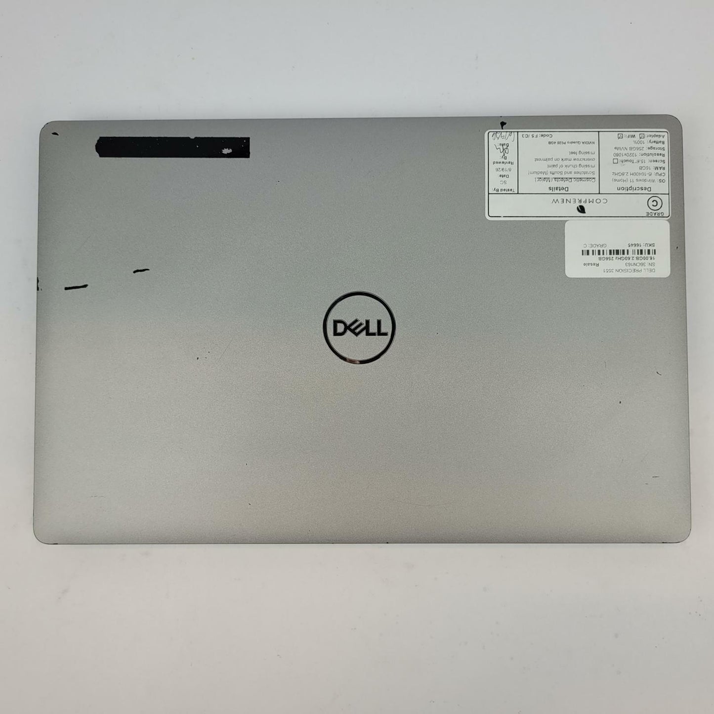 DELL PRECISION 3551 Windows 11 Home Core i5 10400H 16GB RAM 256GB NVME | Grade C