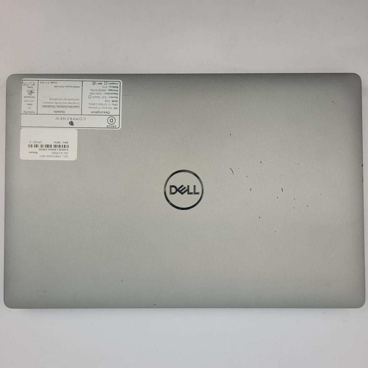 DELL PRECISION 3551 Windows 11 Home Core i7 10750H 8GB RAM 256GB NVME | Grade D