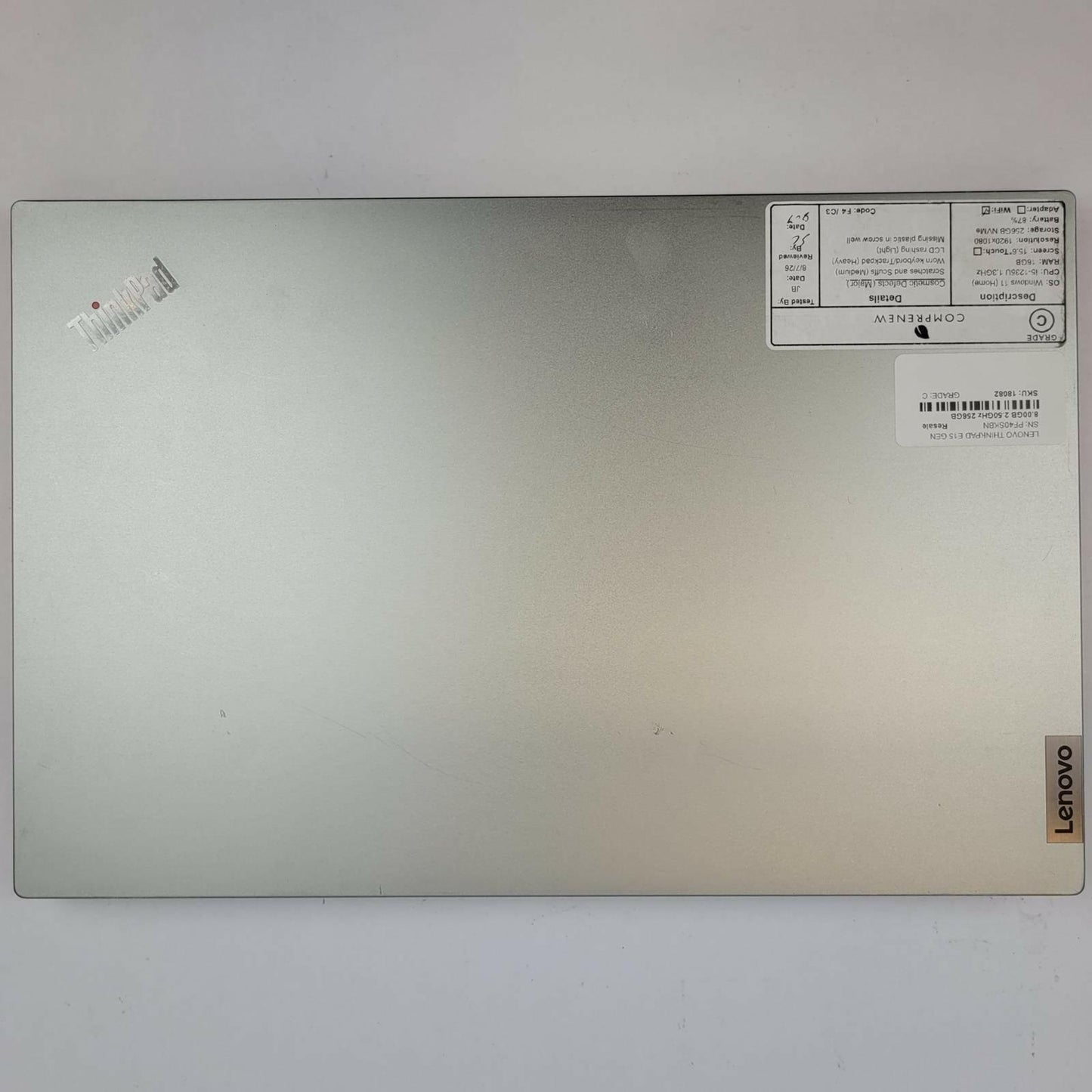 LENOVO THINKPAD E15 G4 Win 11 i5-1235U 16GB RAM 256GB NVME | Grade C | 4