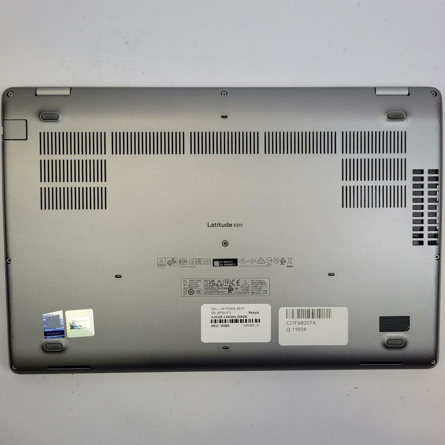 DELL LATITUDE 5511 Win 11 i5-10400H 8GB RAM 256GB NVME | Grade B | 16260