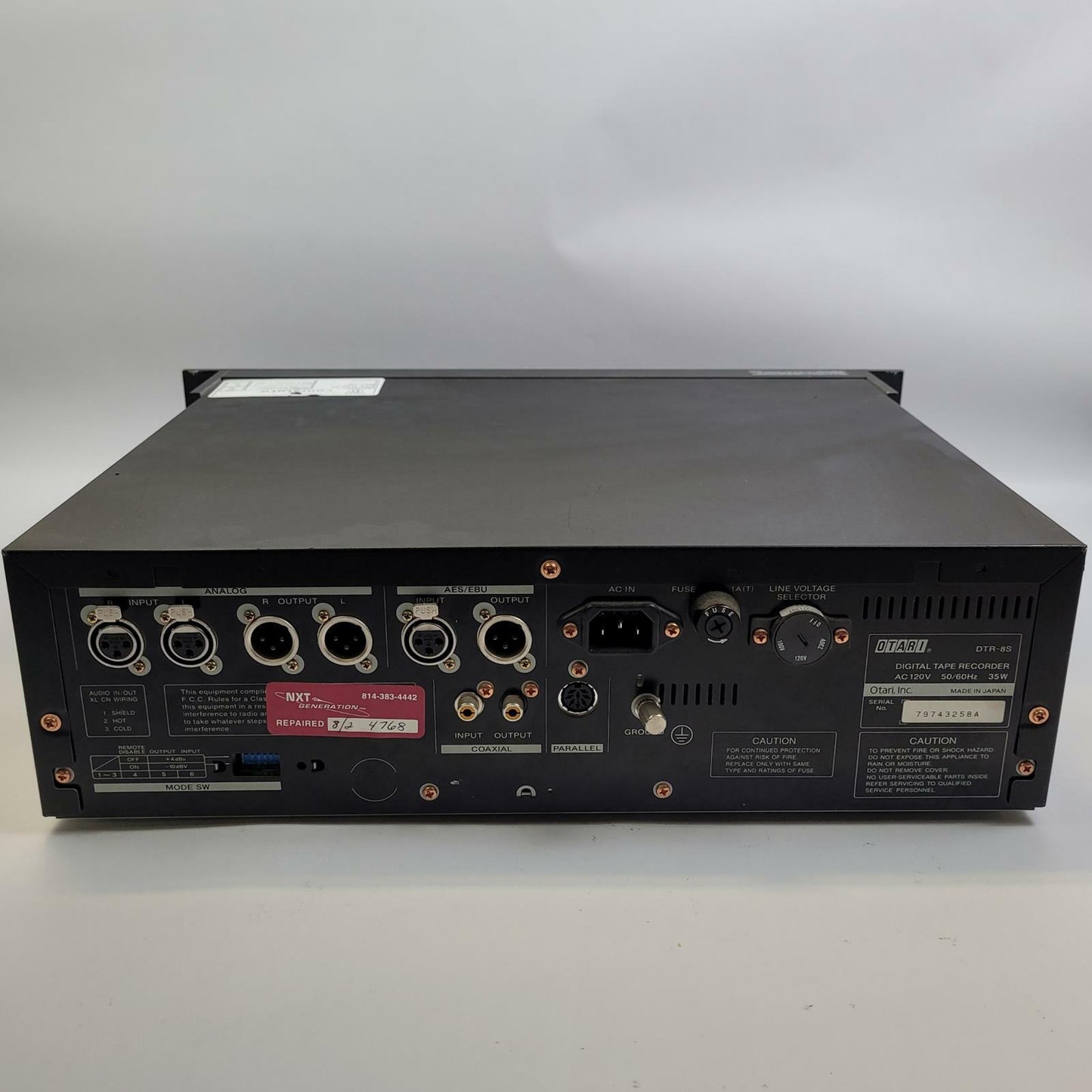 OTARI DTR-8S DAT Tape Recorder | Grade D
