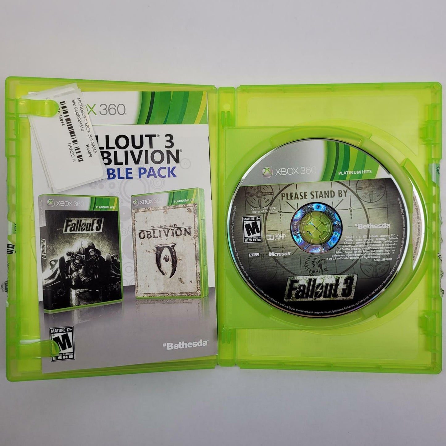 Bethesda Softworks Fallout 3 and Oblivion Double Pack Xbox 360 Game | Grade B