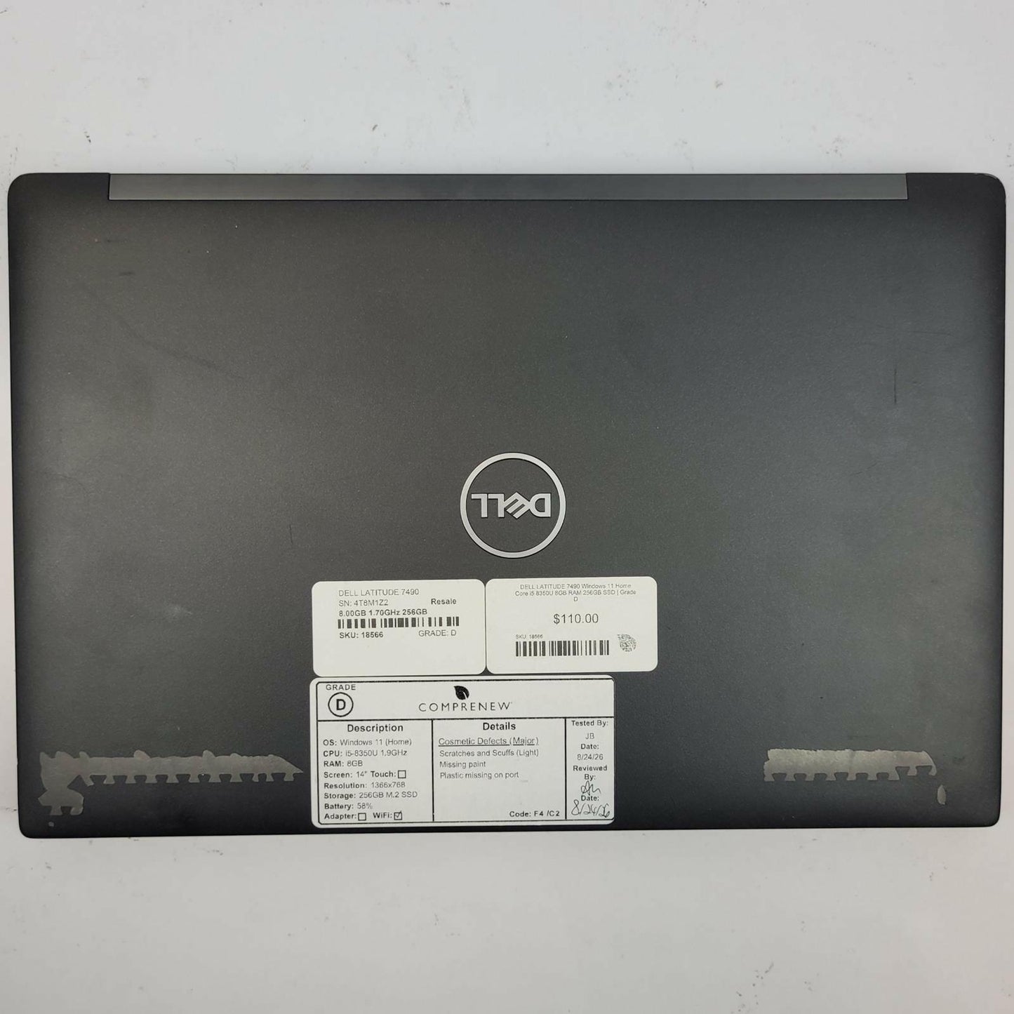 DELL LATITUDE 7490 Windows 11 Home Core i5 8350U 8GB RAM 256GB SSD | Grade D