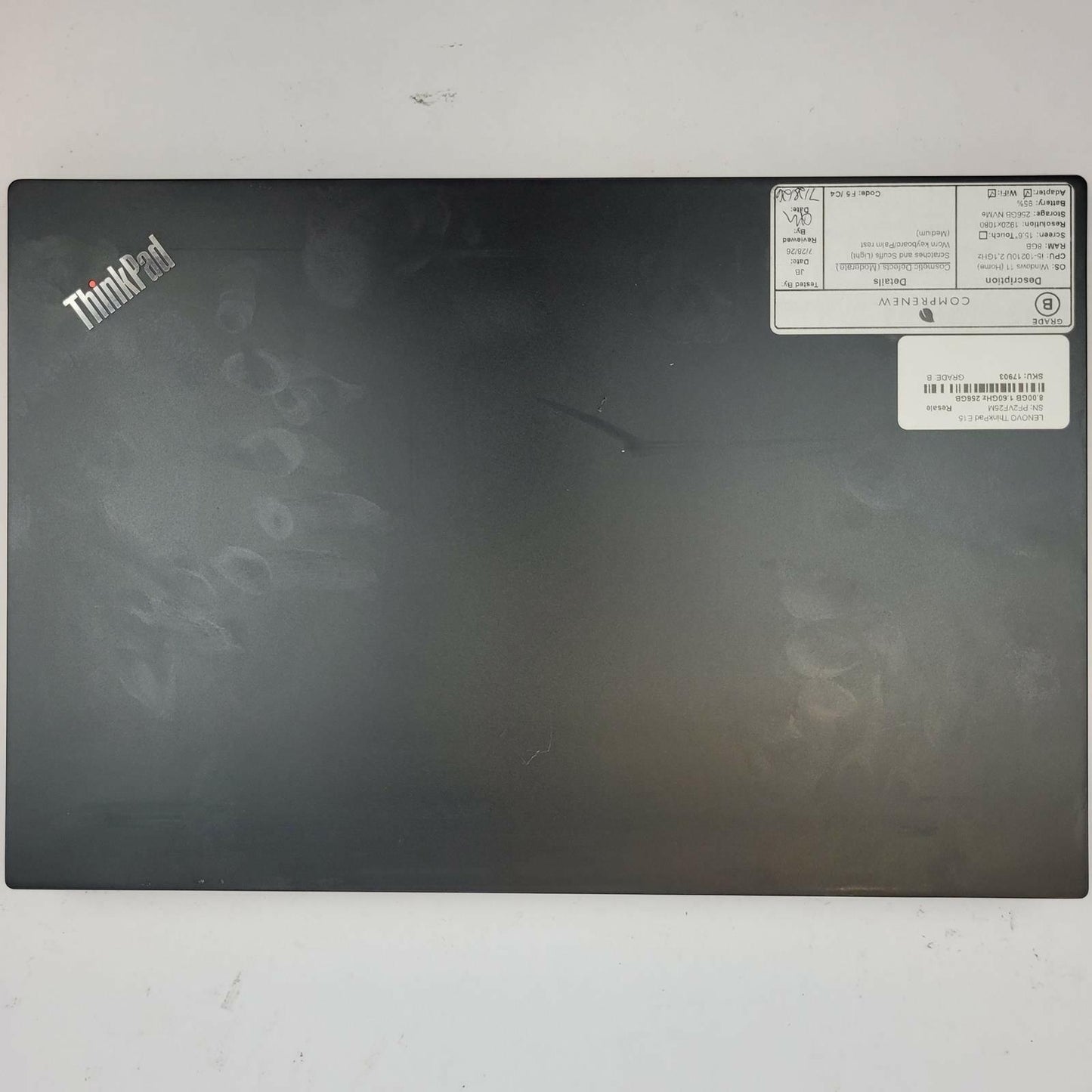 LENOVO ThinkPad E15 Windows 11 Home Core i5 10210U 8GB RAM 256GB NVME | Grade B