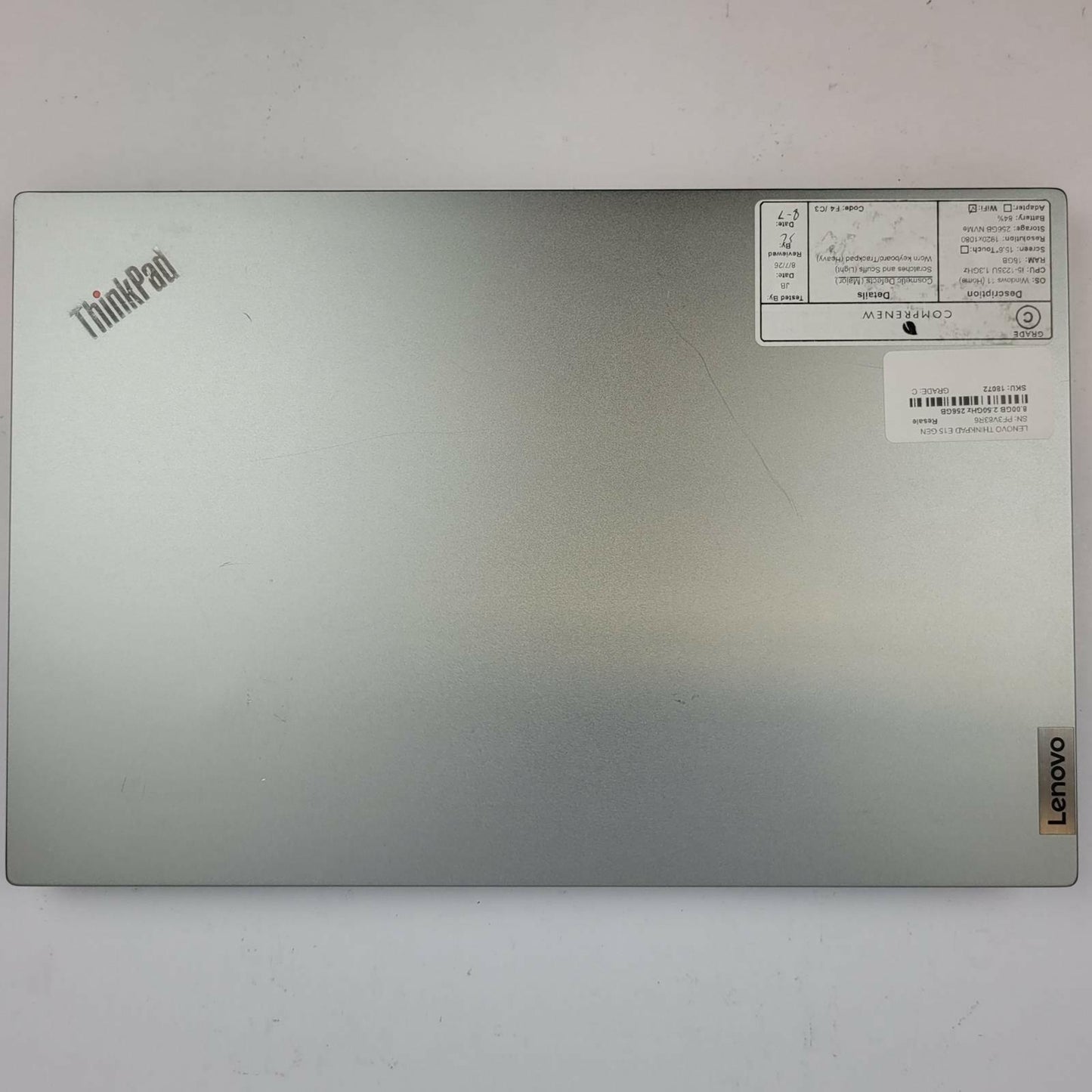 LENOVO THINKPAD E15 G4 Win 11 i5-1235U 16GB RAM 256GB NVME | Grade C | 5