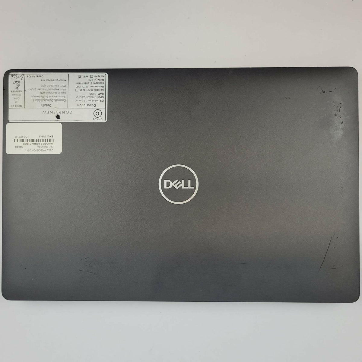 DELL PRECISION 3541 Win 11 i7-9750H 16GB RAM 512GB NVME 4GB GPU | Grade C