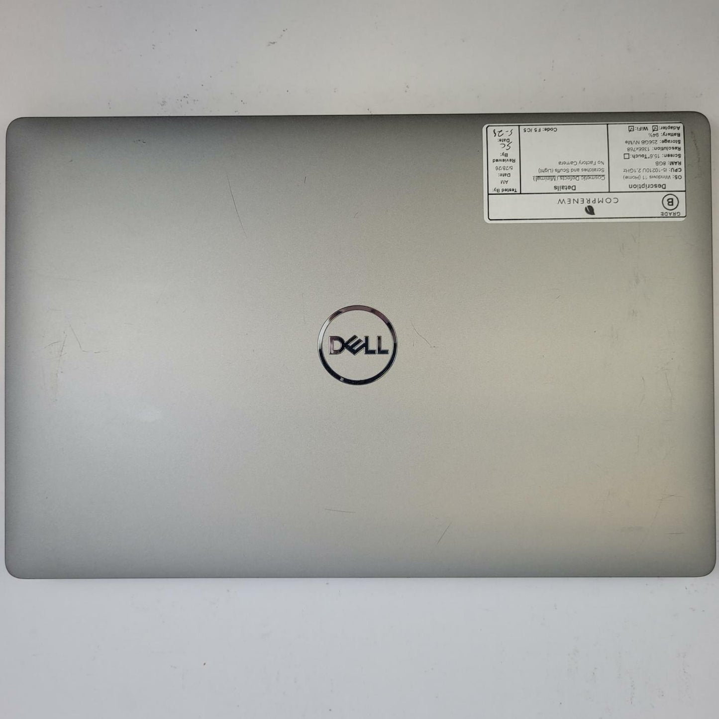 DELL LATITUDE 5510 Win 11 i5-10210U 8GB RAM 256GB NVME | Grade B | 16262