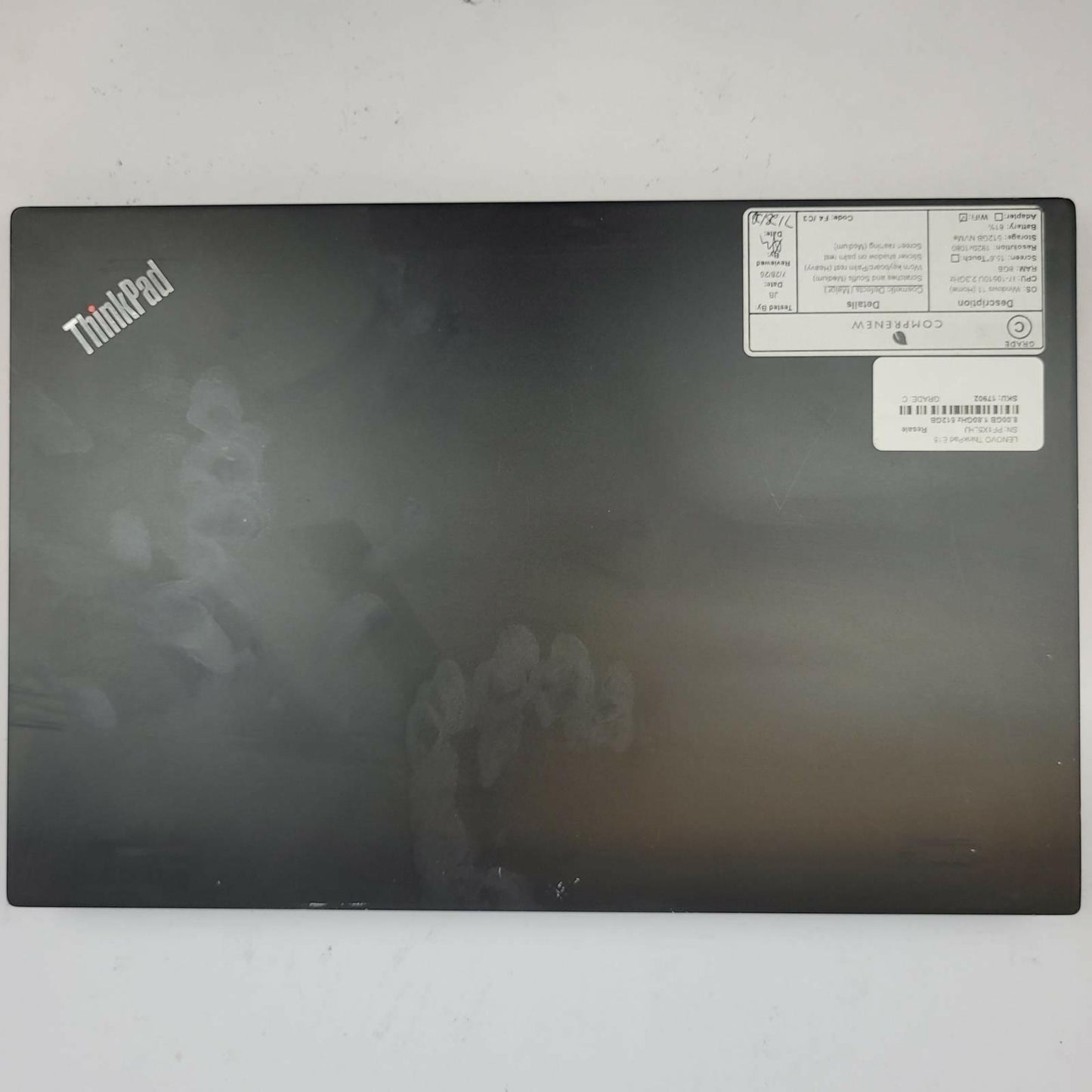 LENOVO ThinkPad E15 Windows 11 Home Core i7 10510U 8GB RAM 512GB NVME | Grade C