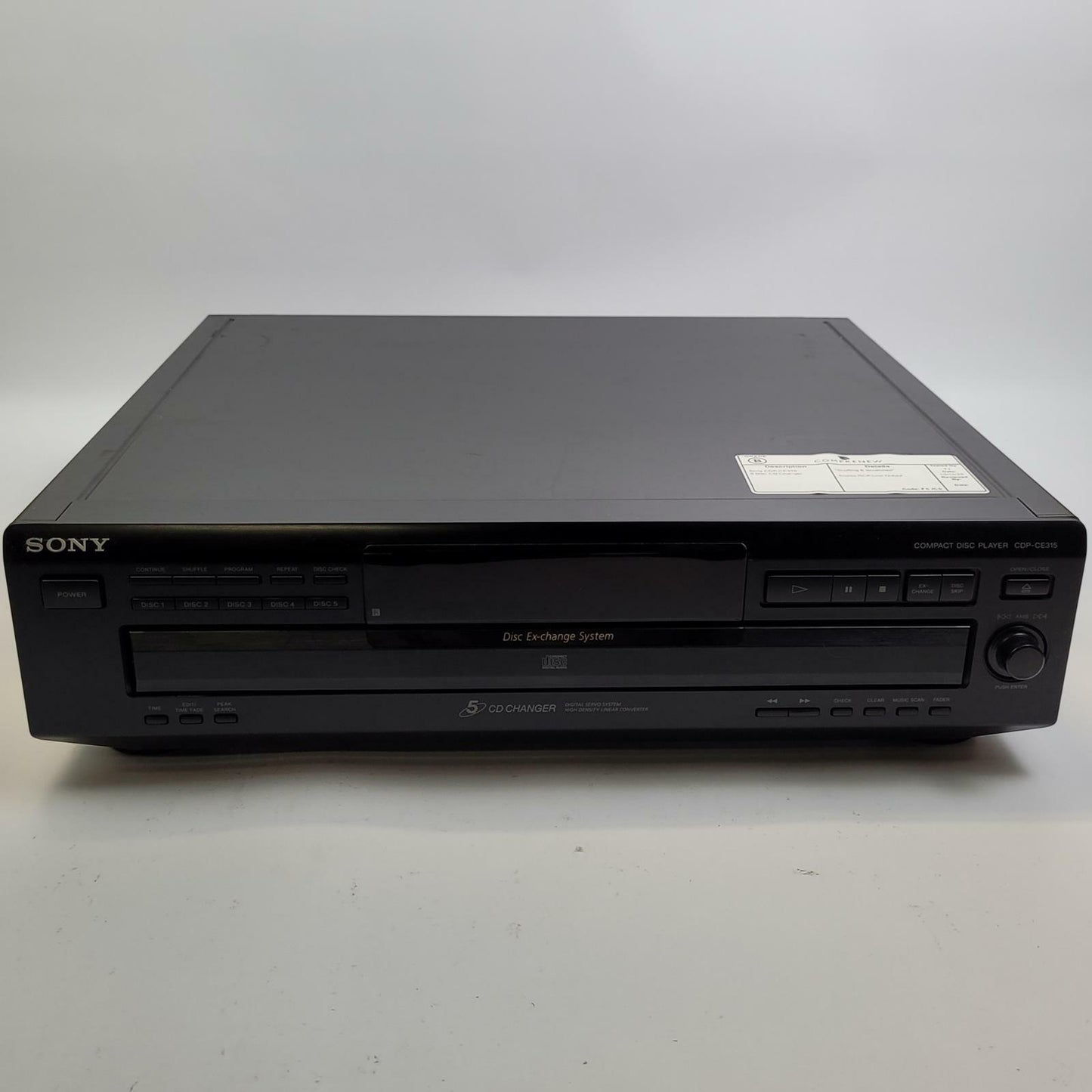 Sony CDP-CE315 5-Disc CD Changer | Grade B
