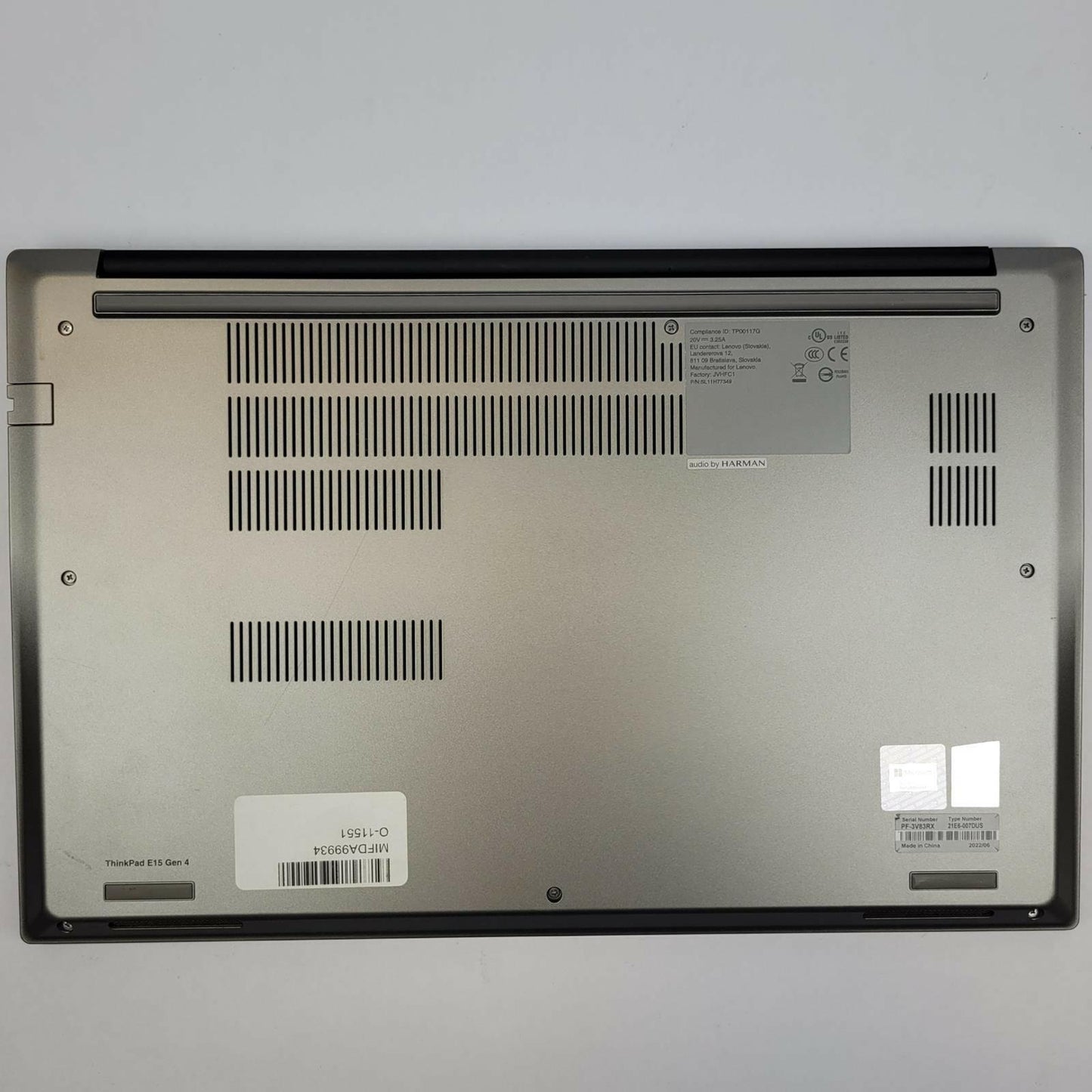 LENOVO THINKPAD E15 G4 Win 11 i5-1235U 16GB RAM 256GB NVME | Grade C