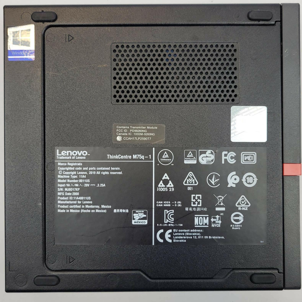 LENOVO THINKCENTRE M75Q-1 Windows 11 R3 PRO 3200GE 8GB RAM 250GB SSD | Grade B