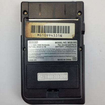 Nintendo Game Boy Pocket MGB-001 Console Black | Grade B