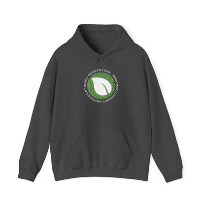 Eco-Friendly Leaf Printed Unisex Heavy Blend™ Hooded Sweatshirt