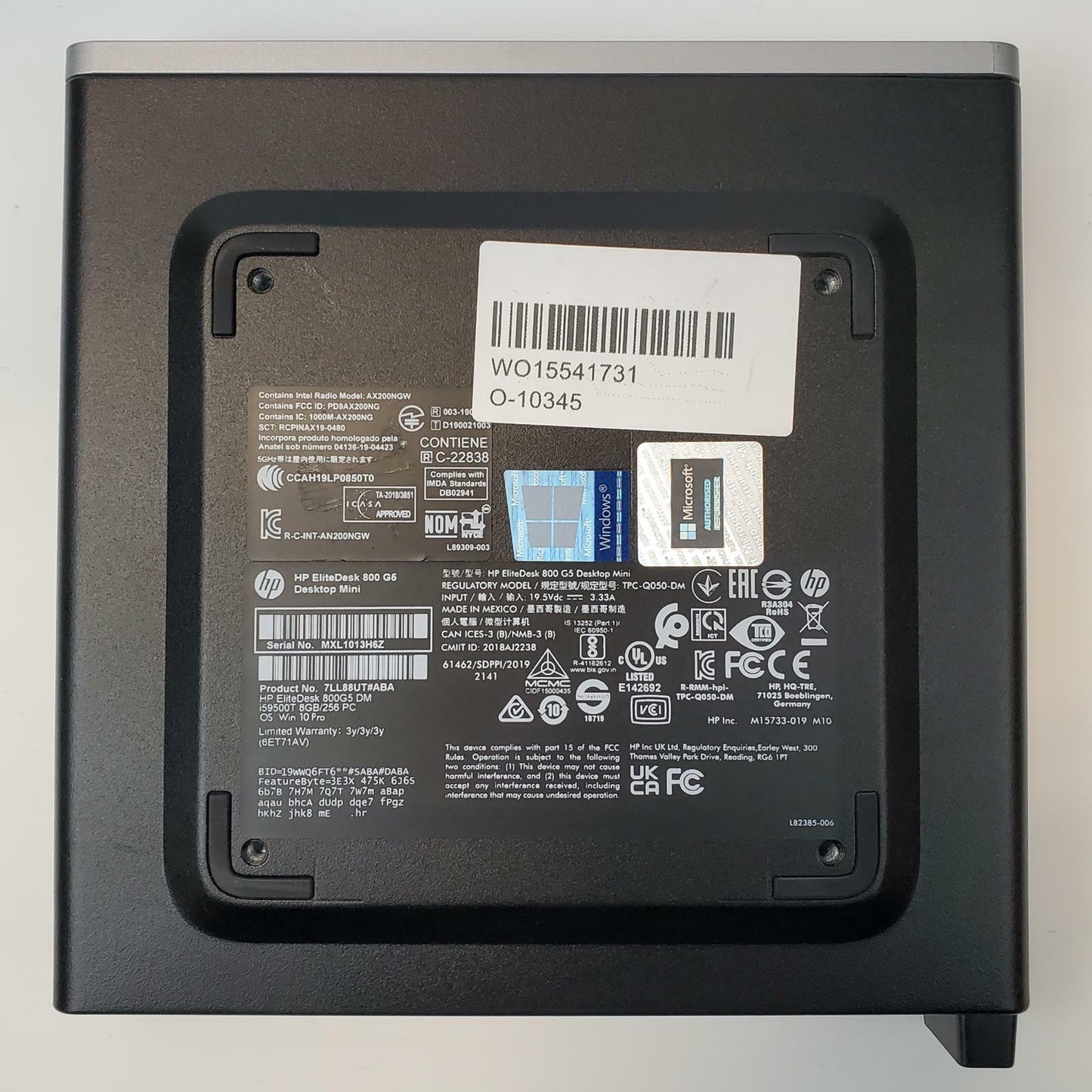 HP EliteDesk 800 G5 Win 11 Home i5-9500T 16GB RAM 256GB NVMe | Grade B