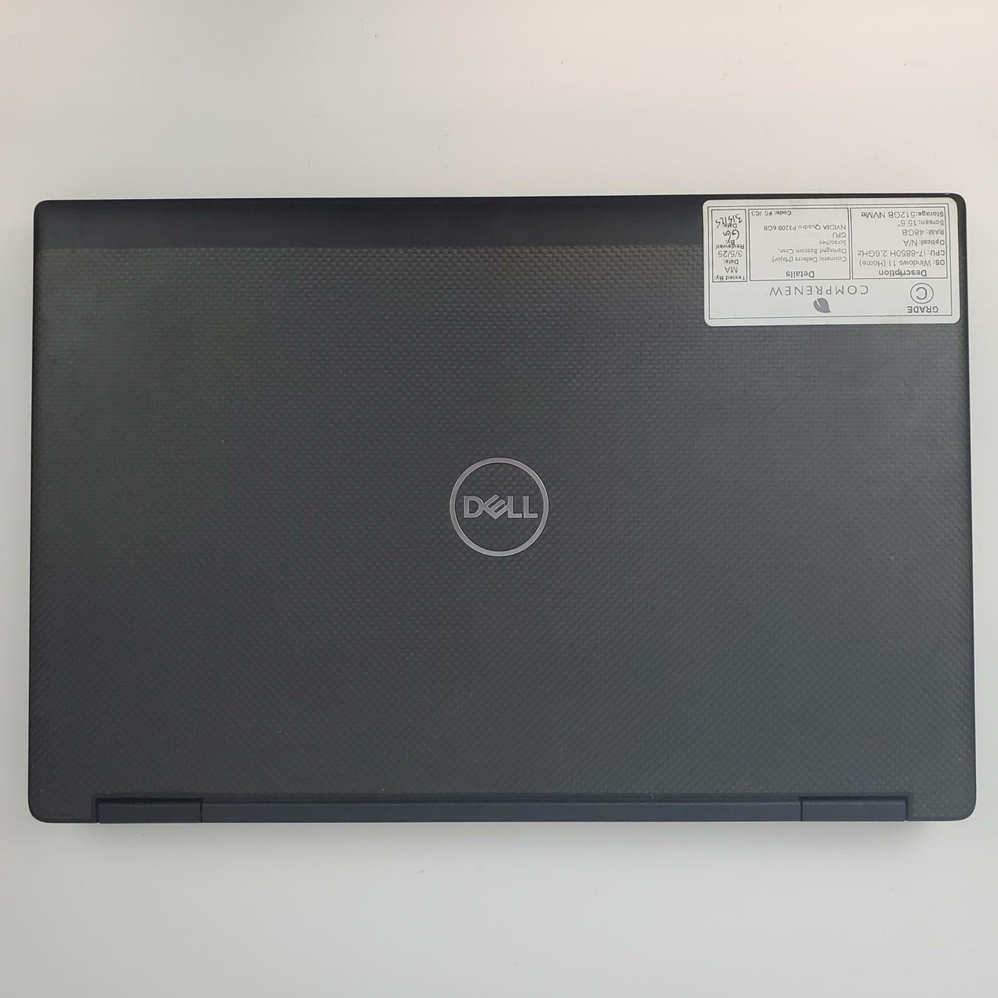 Dell Precision 7530 Win 11 Home i7-8850H 48GB RAM 512GB NVMe 6GB GPU | Grade C