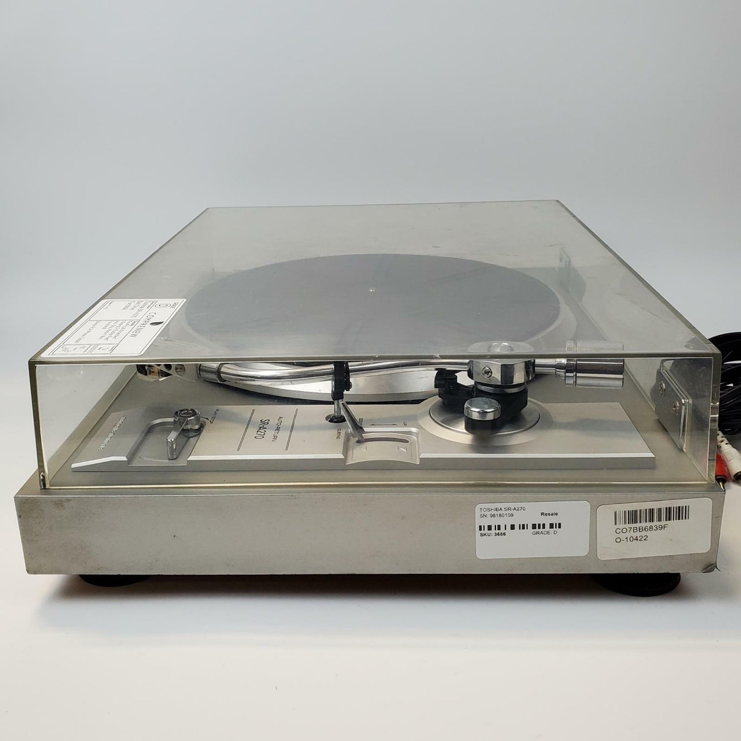 Toshiba SR-A270 Belt Drive Turntable | Grade D