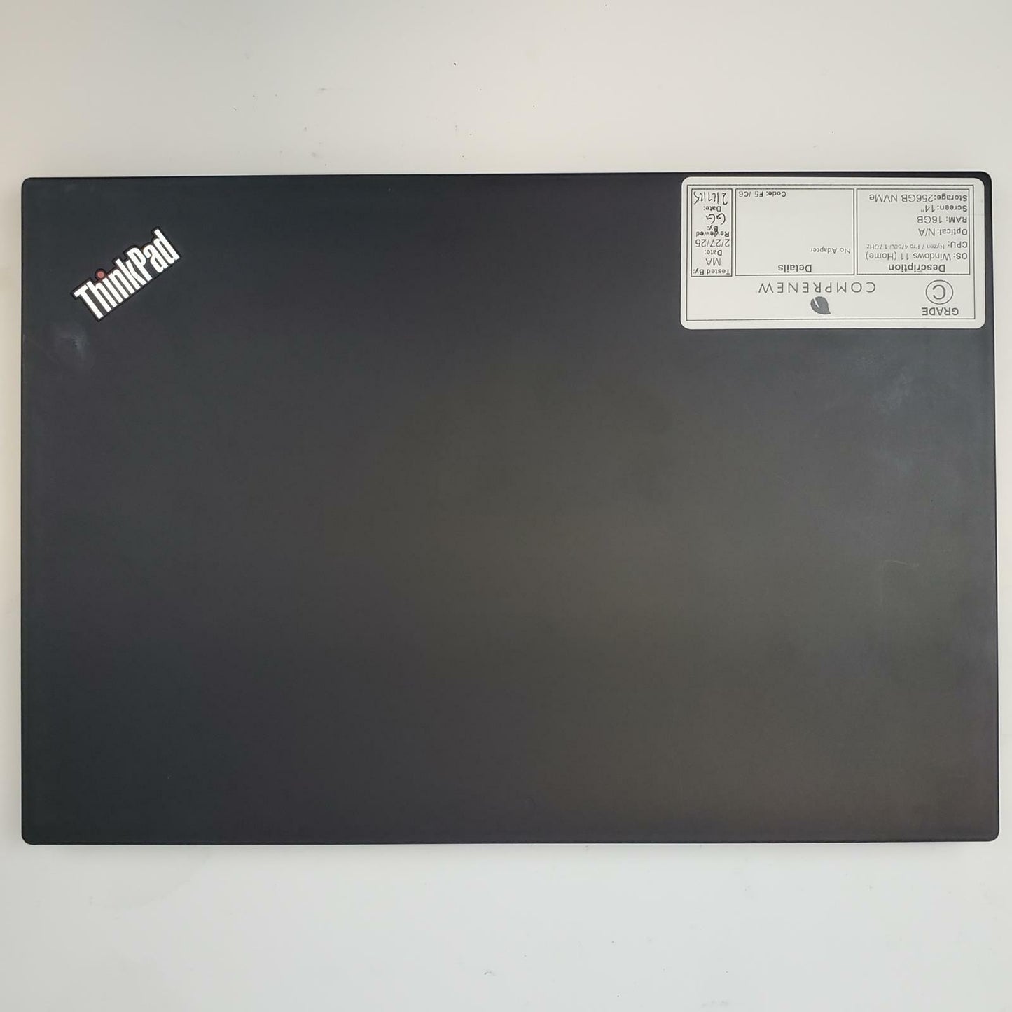 Lenovo ThinkPad T14S Ryzen 7 Win 11 Home 4750U 16GB RAM 256GB NVMe | Grade C