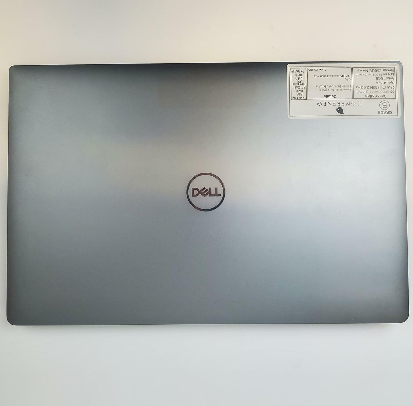 Dell Precision 5540 Win 11 Home i7-9850H 16GB RAM 256GB NVMe 4GB GPU | Grade B
