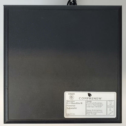 KLH BassBite III Powered Subwoofer | Grade B
