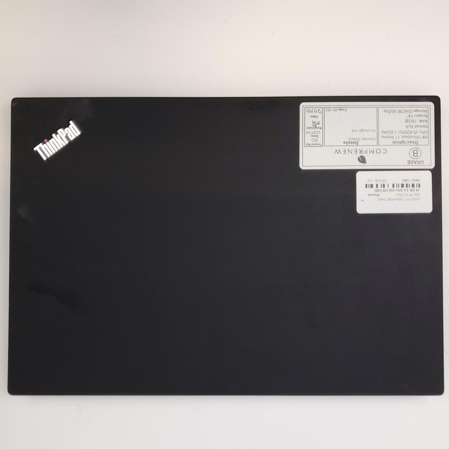 Lenovo ThinkPad T490 Win 11 Home i5-8265U 16GB RAM 256GB NVMe | Grade B