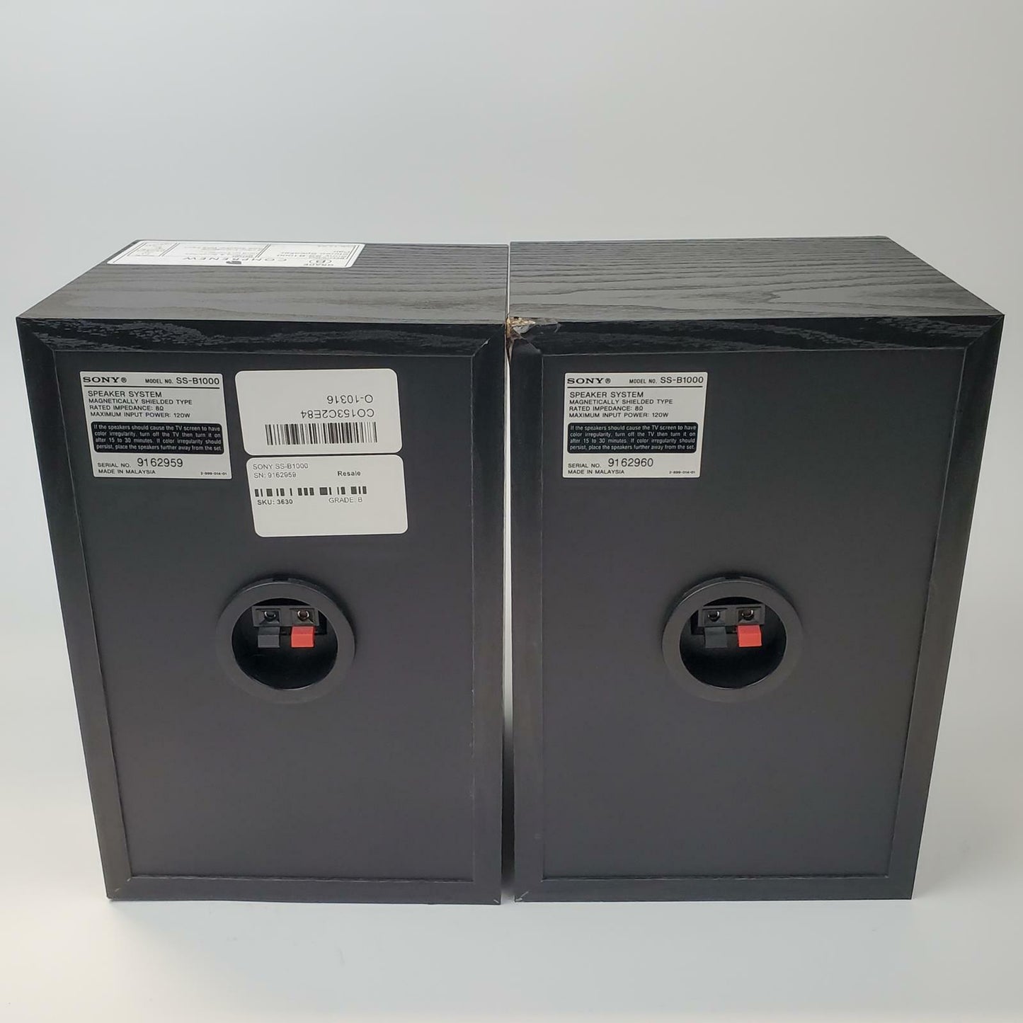 Sony SS-B1000 Stereo Speaker Pair | Grade B