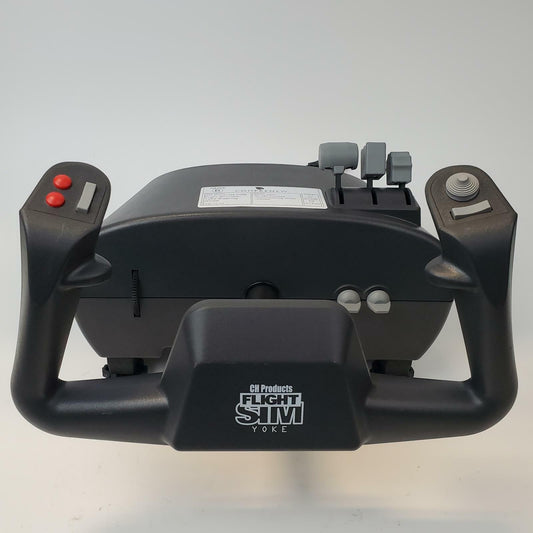 CH Products USB Flight Simulator Yoke Steering Wheel + Pedals | Grade B