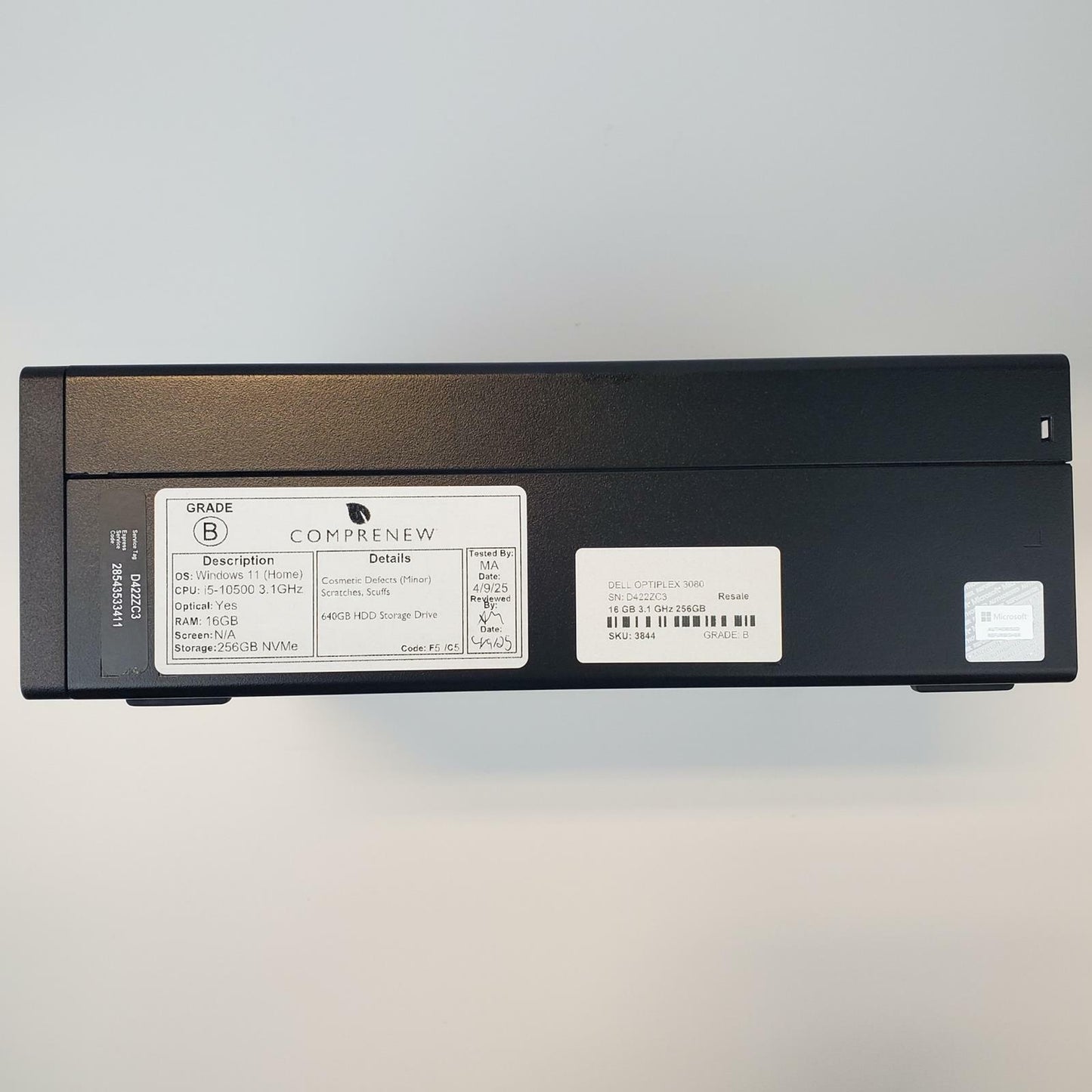 Dell OptiPlex 3080 Win 11 Home i5-10500 16GB RAM 256GB NVMe | Grade B | 3844