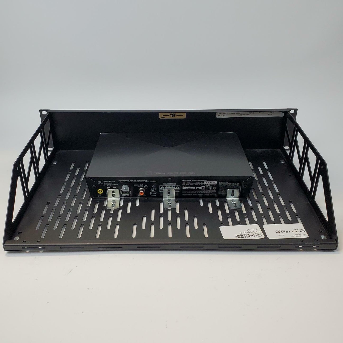 Sony BDP-S1200 Blu-Ray/DVD Player w/ Remote & Rack Mount | Grade B