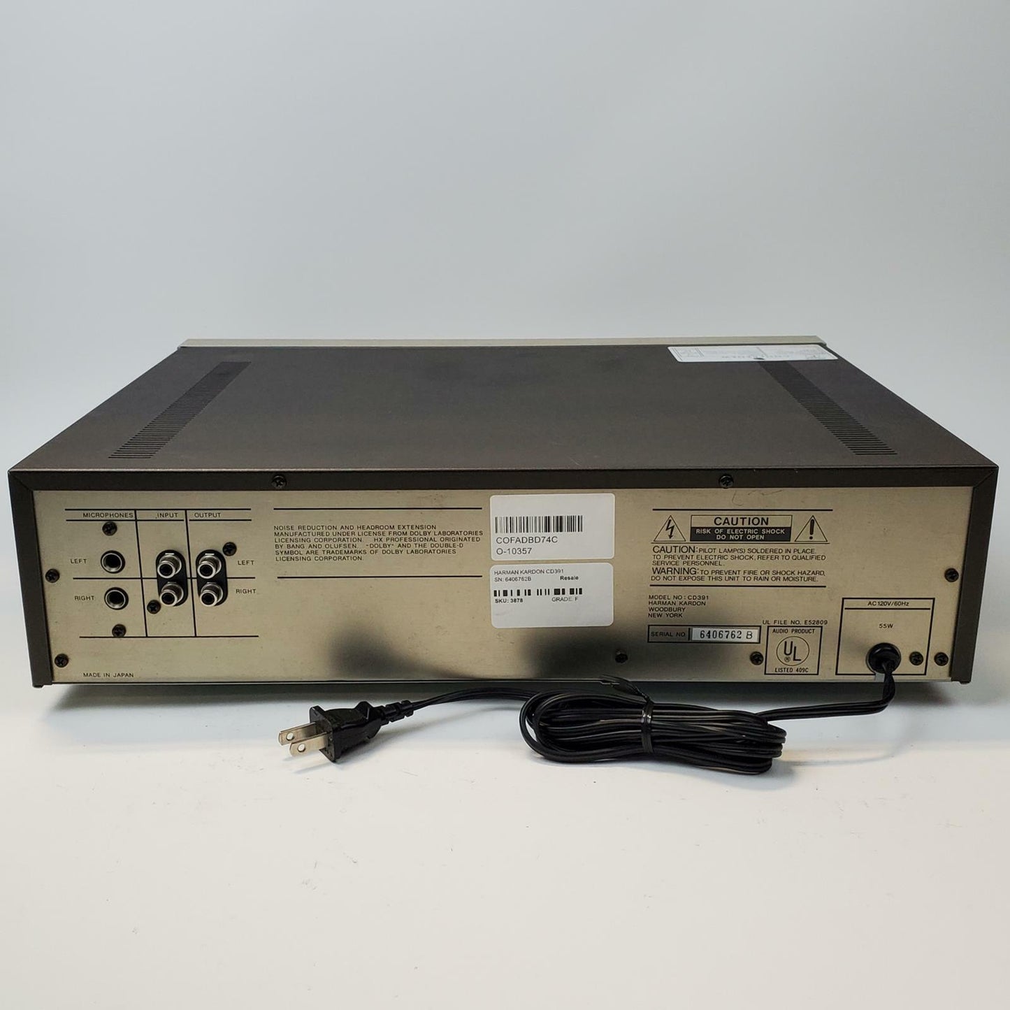 Harman/Kardon CD391 Cassette Player | Grade F