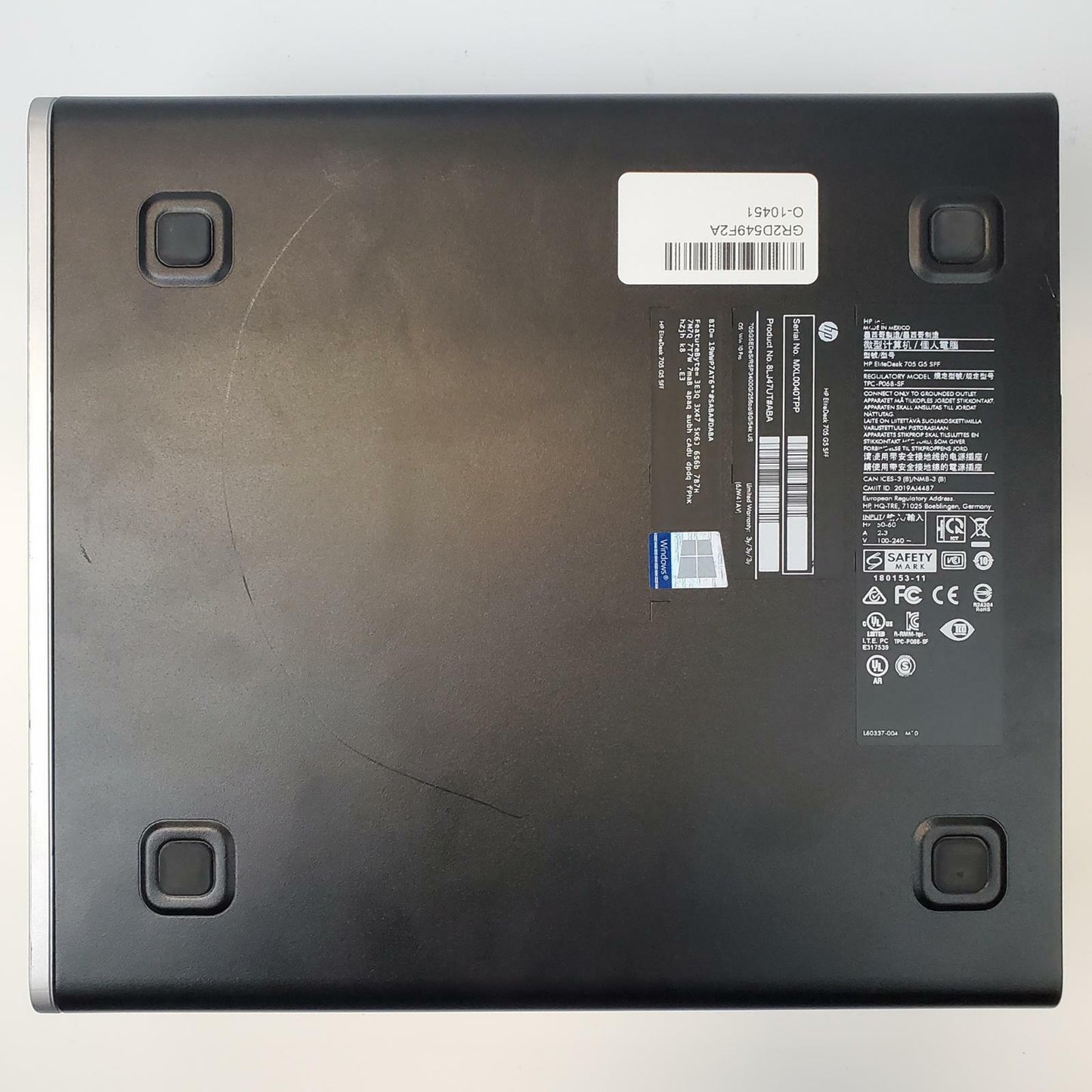 HP EliteDesk 705 G5 Win 11 Home Ryzen 5 Pro 3400G 16GB RAM 256GB NVMe | Grade B