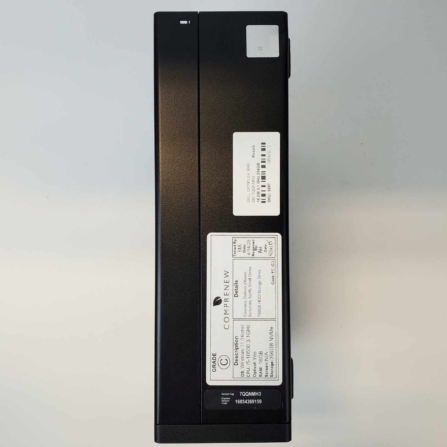 Dell OptiPlex 3080 Win 11 Home i5-10500 16GB RAM 256GB NVMe | Grade C | 3897