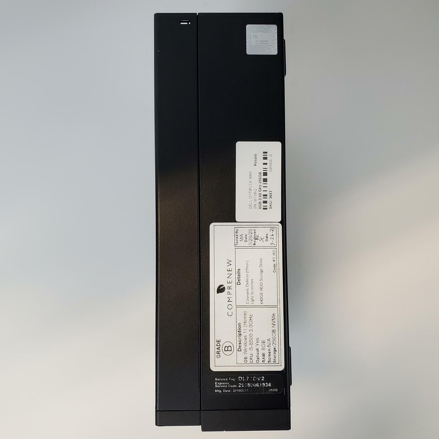 Dell OptiPlex 3060 Win 11 Home i5-8500 8GB RAM 256GB NVMe | Grade B | 3681