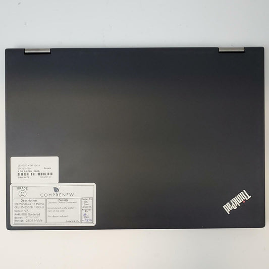 Lenovo ThinkPad X390 Yoga Win 11 Home i5-8365U 8GB RAM 128GB NVMe | Grade C