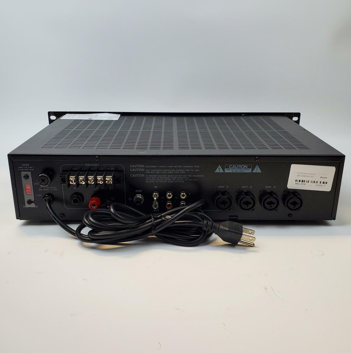 Pyle Pro PT-610 600W Power Amplifier | Grade B