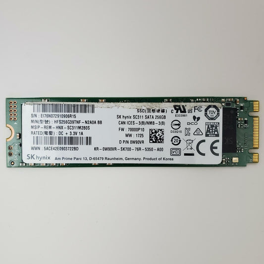 SK Hynix HFS256G39YNF-N2A0A 256GB 2280 Gen3 M.2 Internal SSD | Grade A