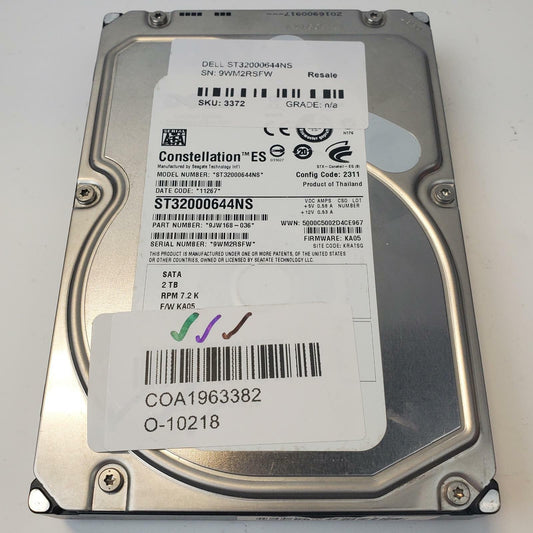 Dell ST32000644NS 2TB 3.5" SATA Internal HDD | Grade A