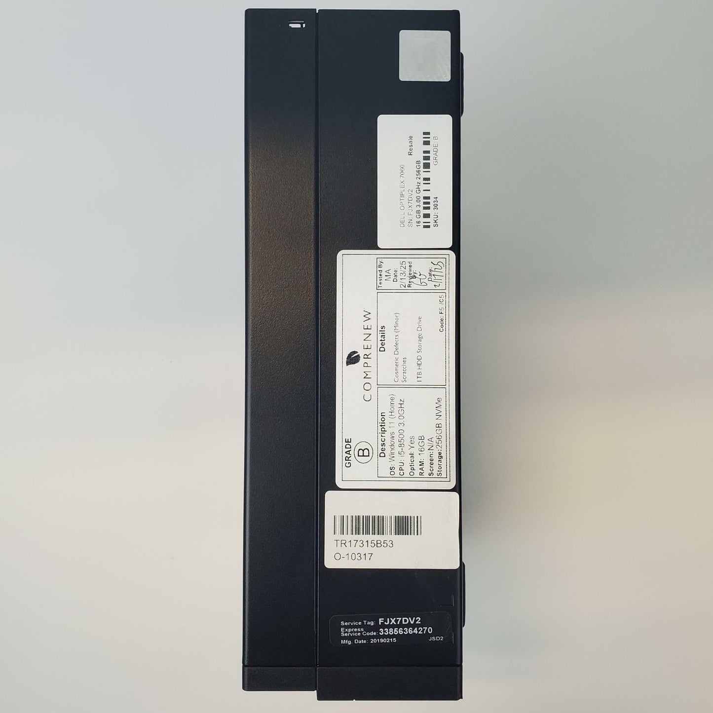 Dell OptiPlex 7060 Win 11 Home i5-8500 16GB RAM 256GB NVMe | Grade B | 3034