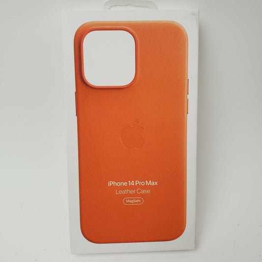 Apple iPhone 13 Pro Max MPPR3ZM/A MagSafe Leather Case (Orange) | Grade A