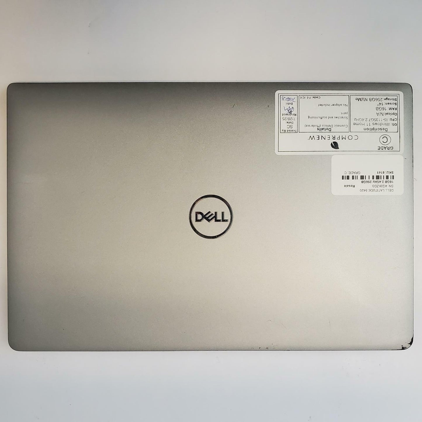 DELL LATITUDE 5420 Win 11 Home I5-1135G7 16GB RAM 256GB NVME | Grade C | 8141