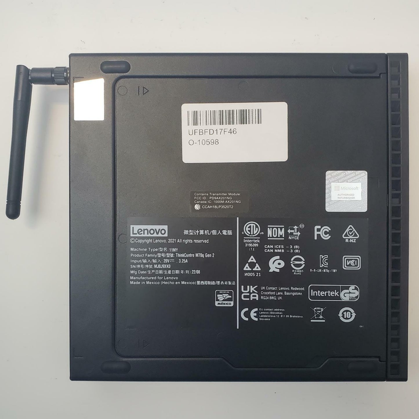 LENOVO THINKCENTRE M70Q GEN 2 Win 11 Home I5-11400T 16GB RAM 1TB NVME | Grade B