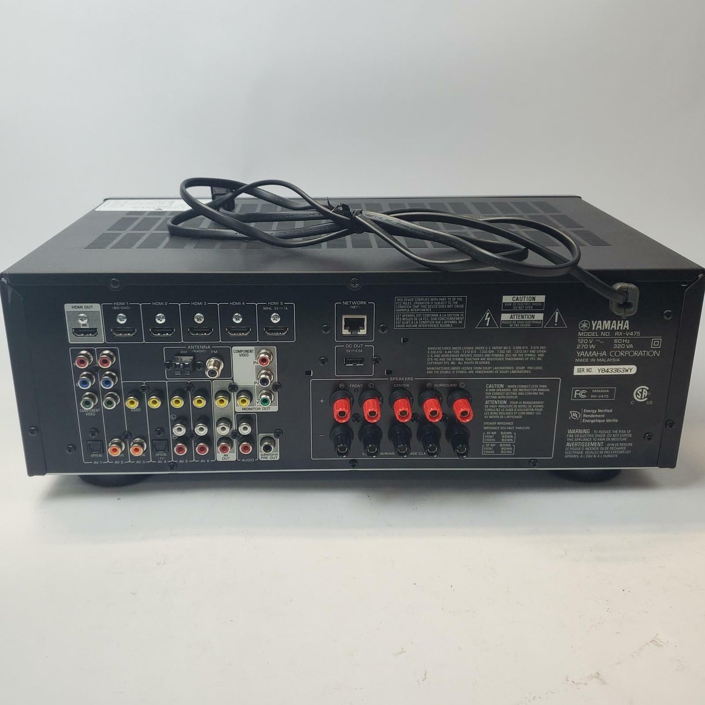 YAMAHA RX-V475 5.1 AV Surround Receiver | Grade B