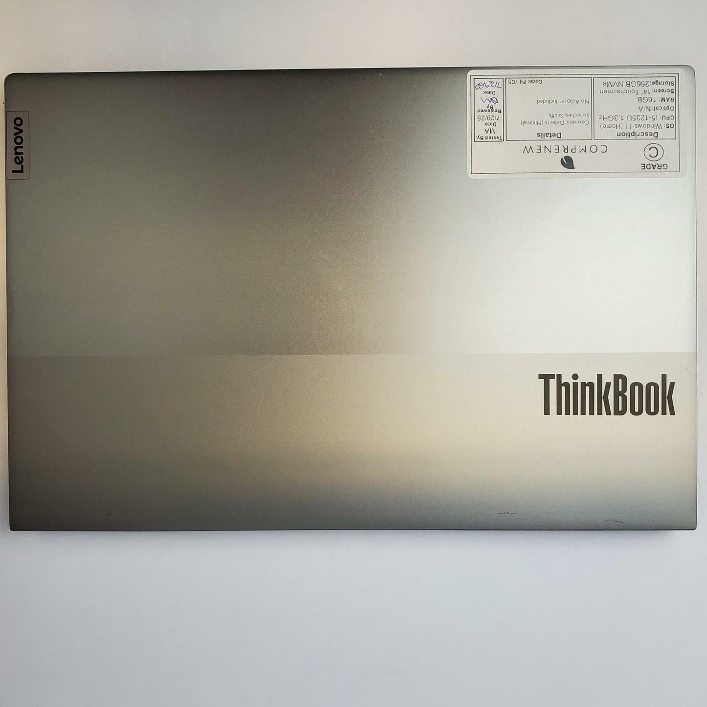 LENOVO THINKBOOK 14 G4 Win 11 Home I5-1235U 16GB RAM 256GB NVME | Grade C