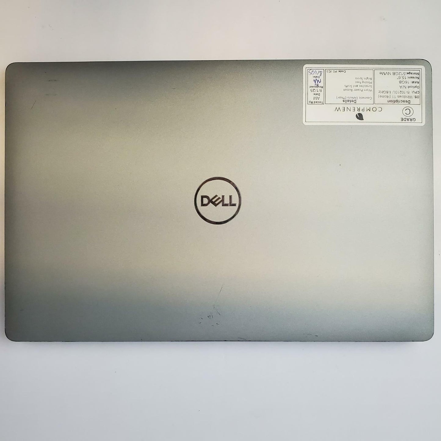 DELL LATITUDE 5510 Win 11 Home I5-10210U 16GB RAM 512GB NVME | Grade C | 8215