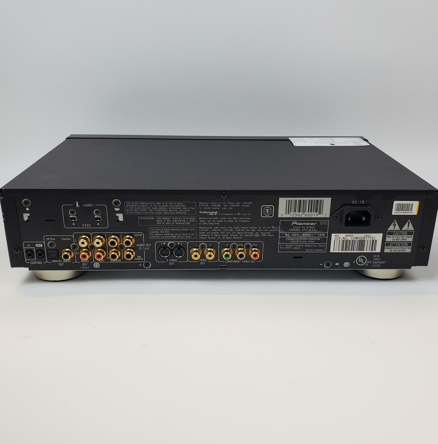 Pioneer Elite DV-47Ai DVD Player | Grade D