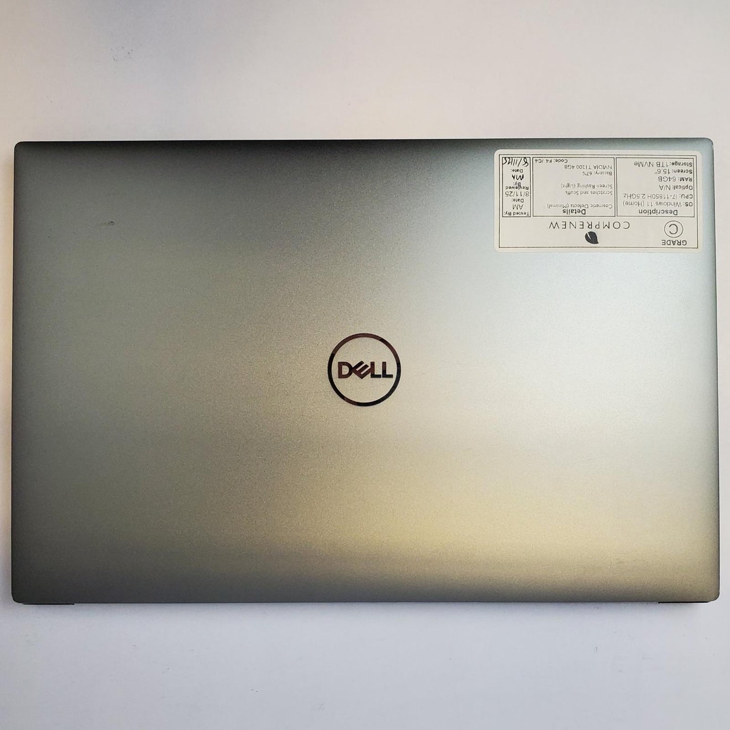DELL PRECISION 5560 Win 11 Home i7-11850H 64GB RAM 1TB NVME | Grade C