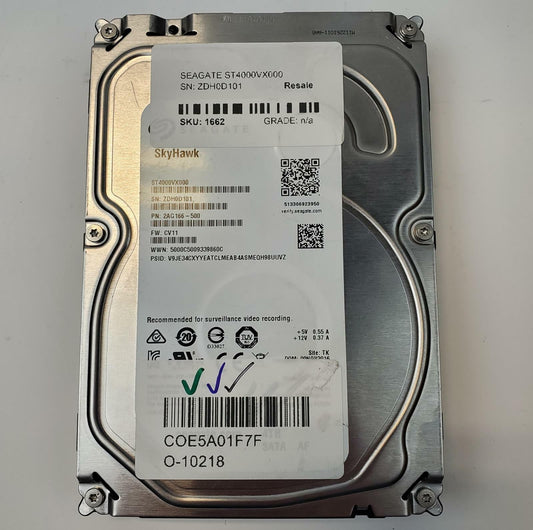 Seagate ST4000VX000 4TB 3.5" SAS Internal HDD | Grade A