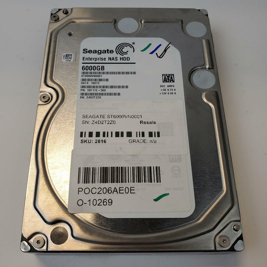 Seagate ST6000VN0001 6TB 3.5" SATA Internal HDD | Grade A
