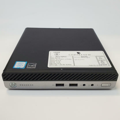 HP ProDesk 400 G3 Mini i5-7500T 8GB RAM 128GB NVMe | Grade B