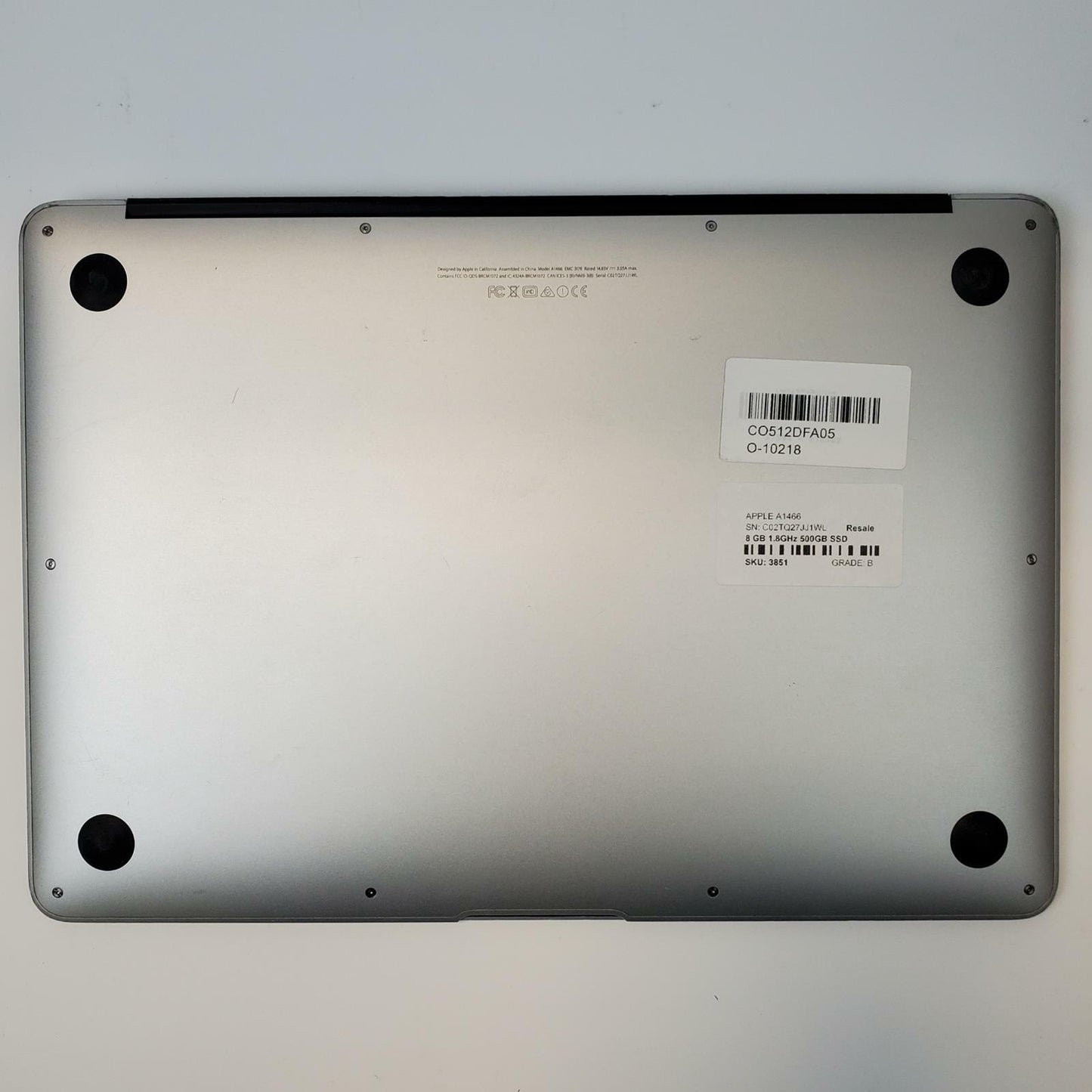 Apple A1466 MacBook Air Monterey i5-5350U 8GB RAM 500GB M.2 | Grade B | 3851